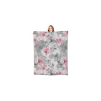 Pink Floral Blanket,Grey White Peony Flower Blossom Romantic Rustic Throw Blankets,Gifts for Women Girls, Lightweight Soft Fleece,for Sofa Couch Bed Room Travel,Modern Fashion Decor,50x60in