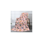 Cat Pattern Flannel Blanket - Super Soft Flannel Throw, Lightweight and Warm, Anti-Pilling - Cozy for Bed, Couch, Camping, Gift for Cat Lovers 50"x40"