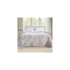 Ultra Soft Print Flannel Fleece Bed Blanket, Cozy-Fuzzy Lightweight Bedspread Coverlet, All Season Decorative Blanket for Couch, Sofa, Floral Design, Queen Size, Bloom