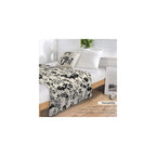 Bat Flower Fleece Throw Blanket for Couch Adults Teens 40" X 50"