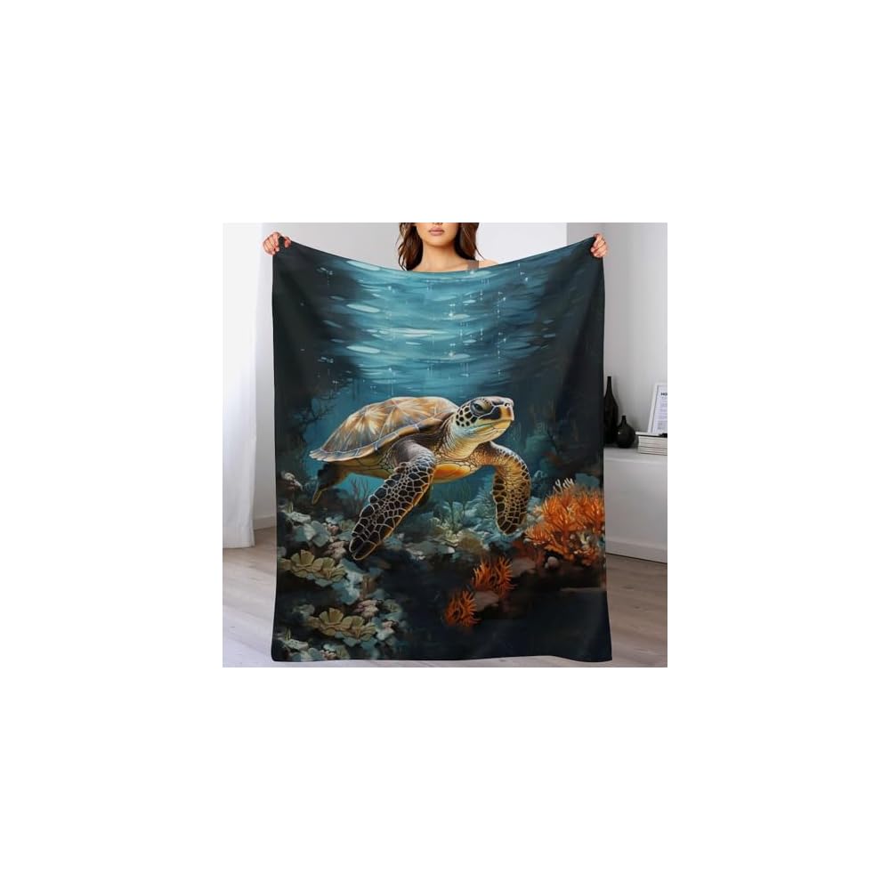 Bat Flower Fleece Throw Blanket for Couch Adults Teens 40" X 50"